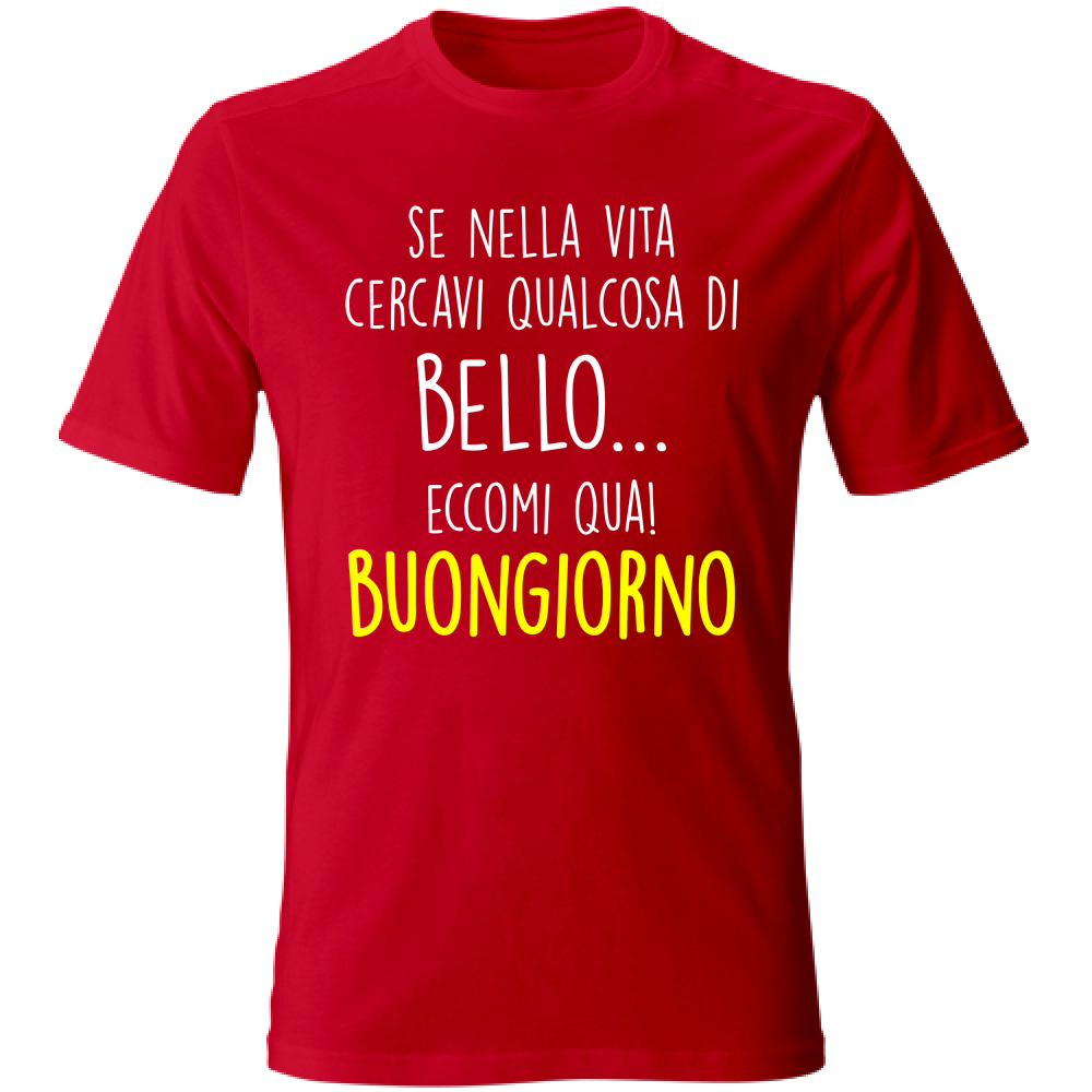 T-Shirt Unisex Qualcosa di bello - Scritte Divertenti