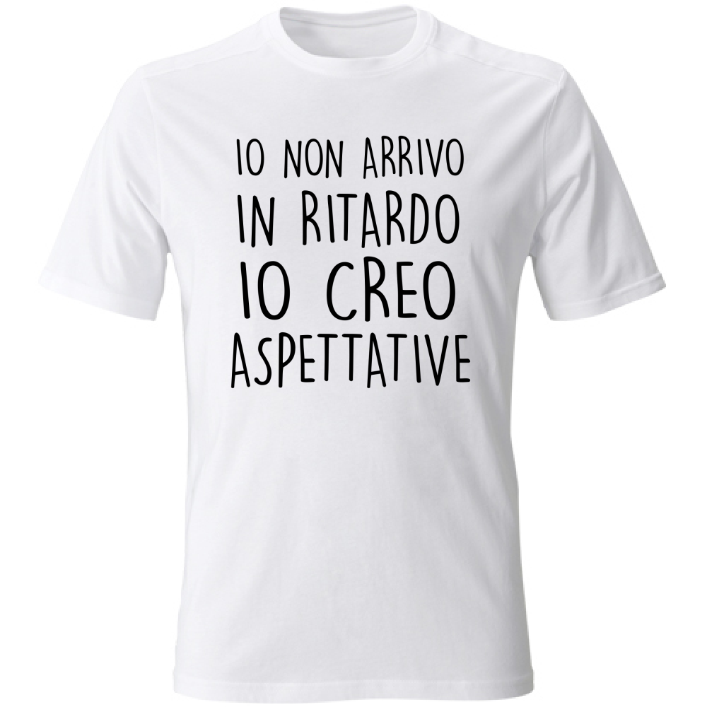 T-Shirt Unisex Ritardo - Scritte Divertenti - Chiara