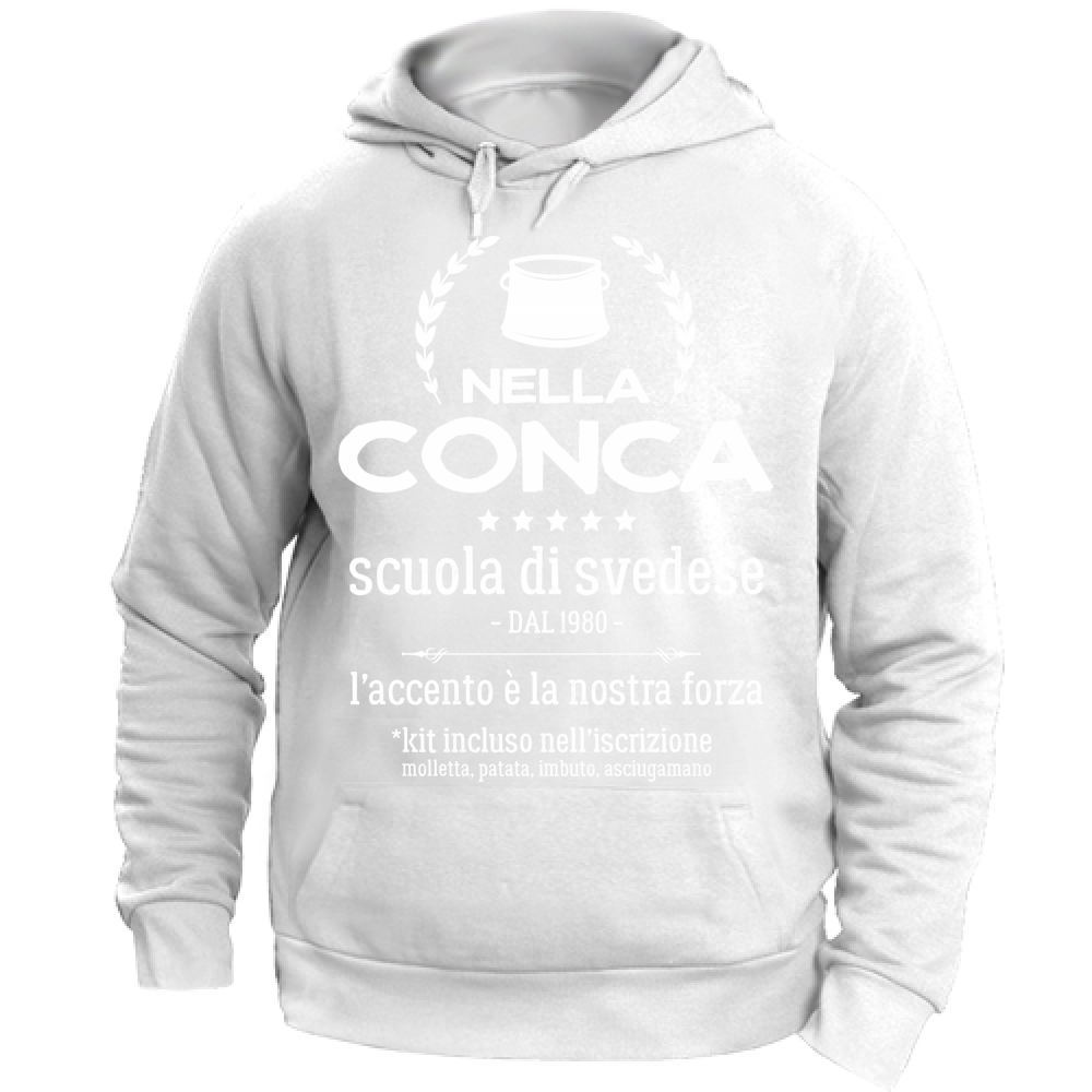 Felpa Unisex con Cappuccio Nella Conca