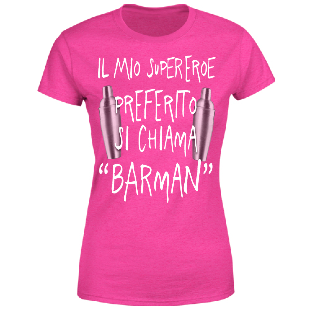 T-Shirt Donna Supereroe preferito - Scritte Divertenti