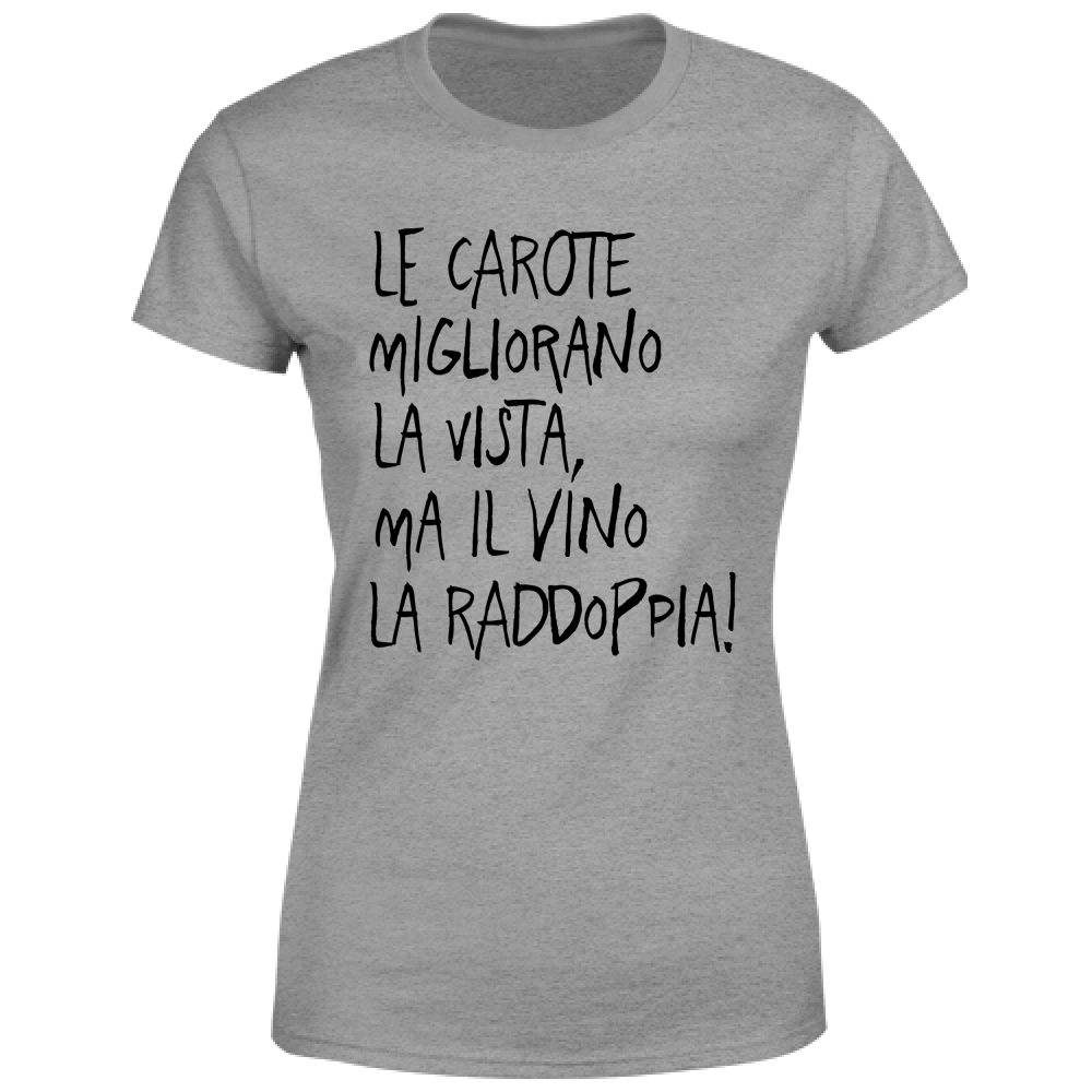 T-Shirt Donna Le carote - Scritte Divertenti - Chiara