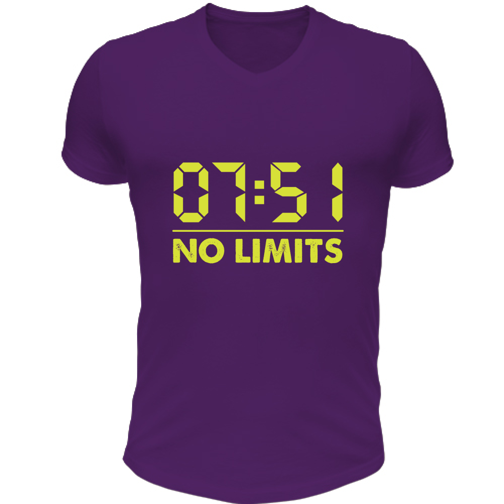T-Shirt Unisex Scollo V 7:51 no limits