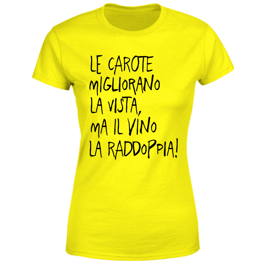 T-Shirt Donna Le carote - Scritte Divertenti - Chiara