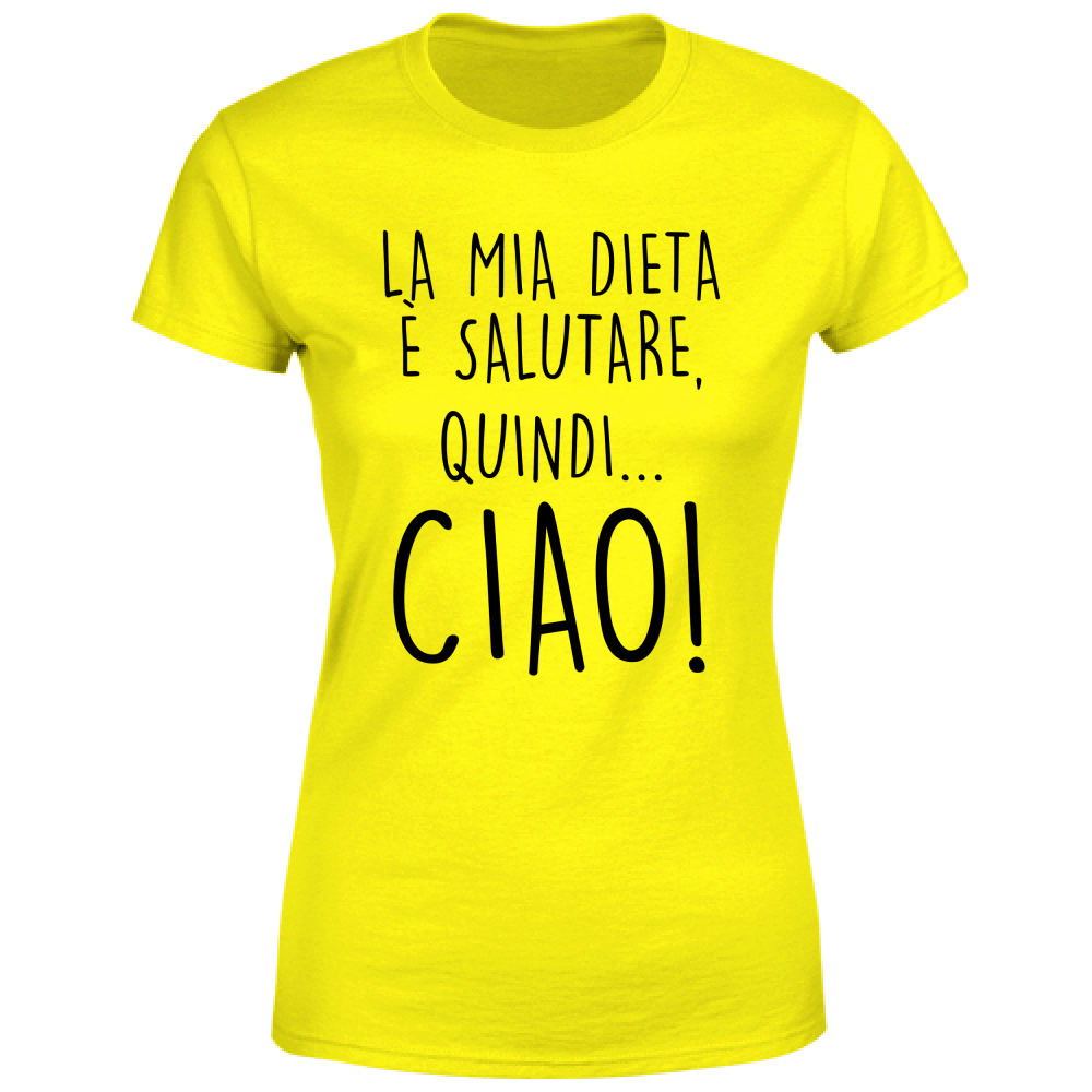 T-Shirt Donna Salutare - Scritte Divertenti - Chiara