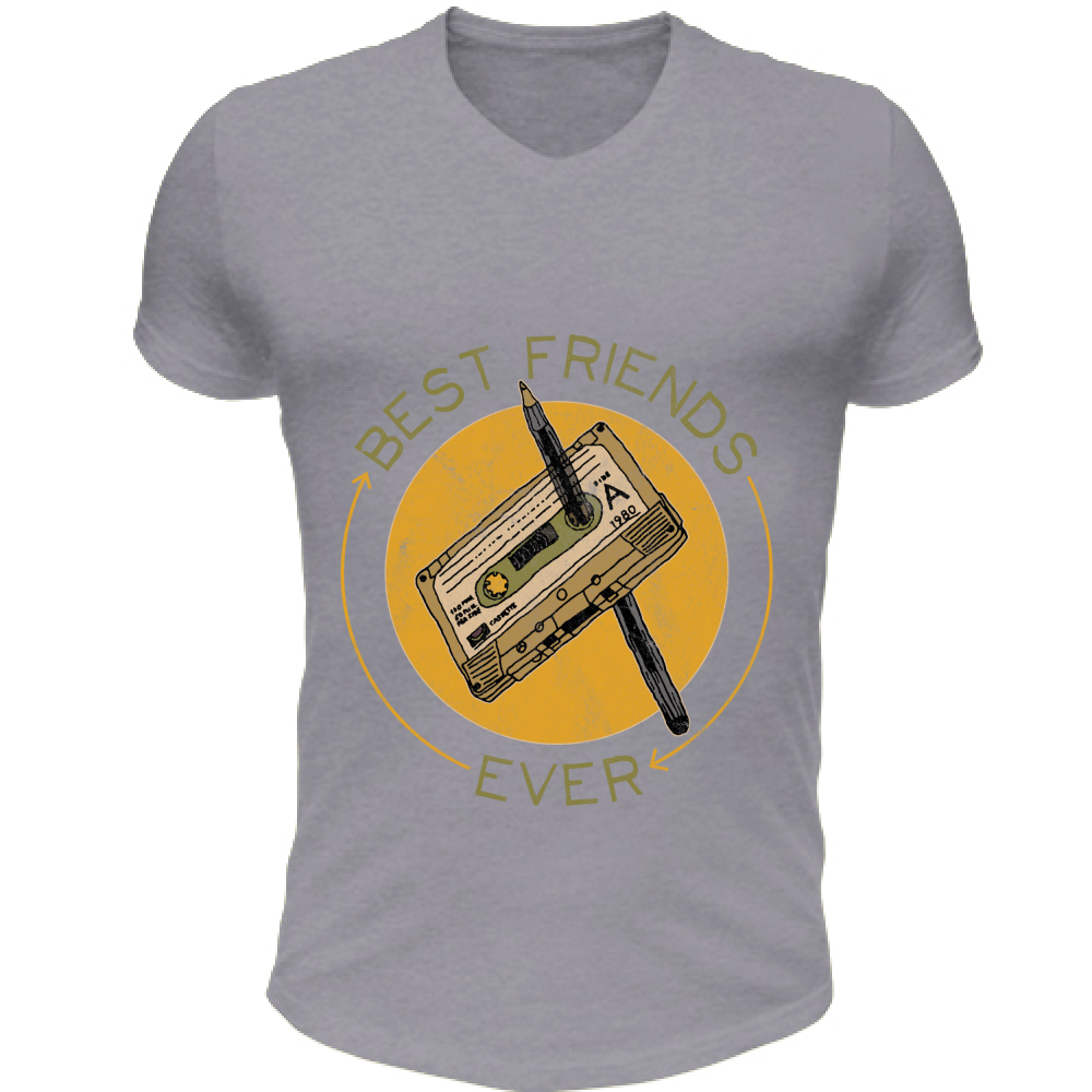 T-Shirt Unisex Scollo V Best Friends