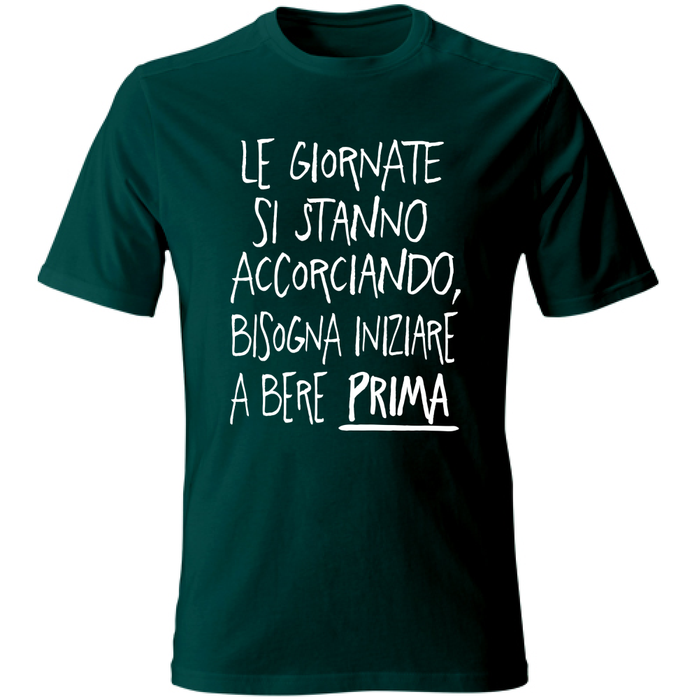 T-Shirt Unisex Giornate corte - Scritte Divertenti