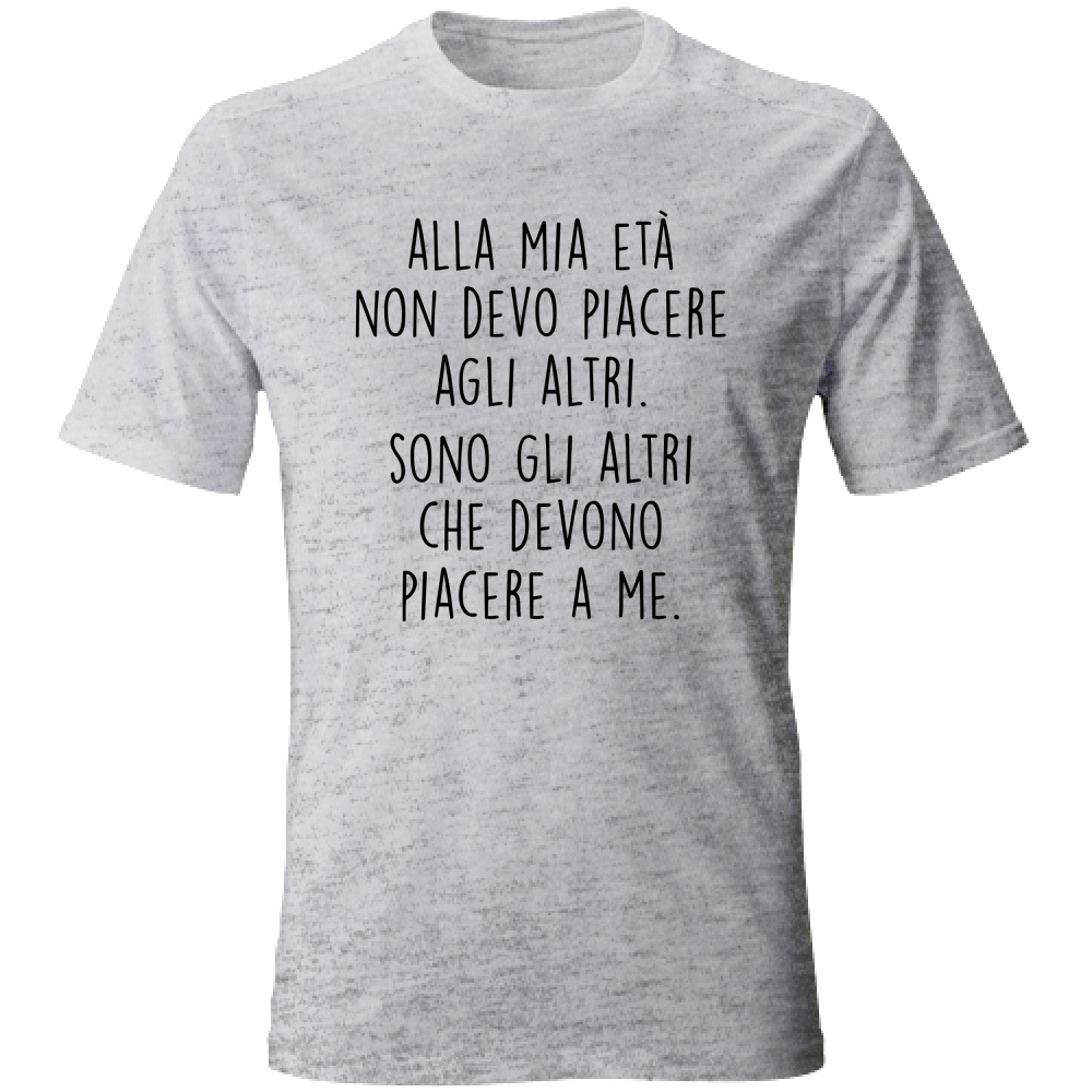 T-Shirt Unisex Piacere - Scritte Divertenti - Chiara