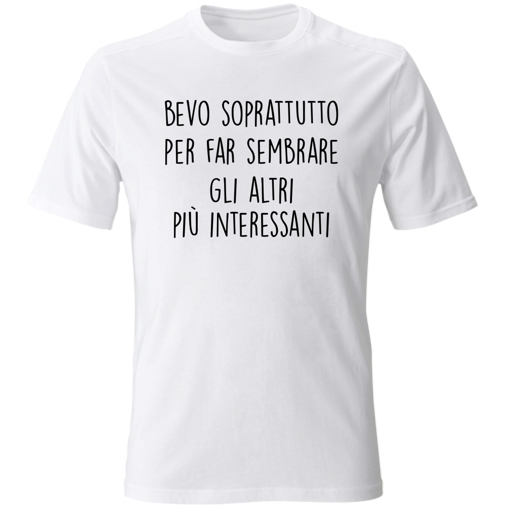 T-Shirt Unisex Interessanti - Scritte Divertenti - Chiara