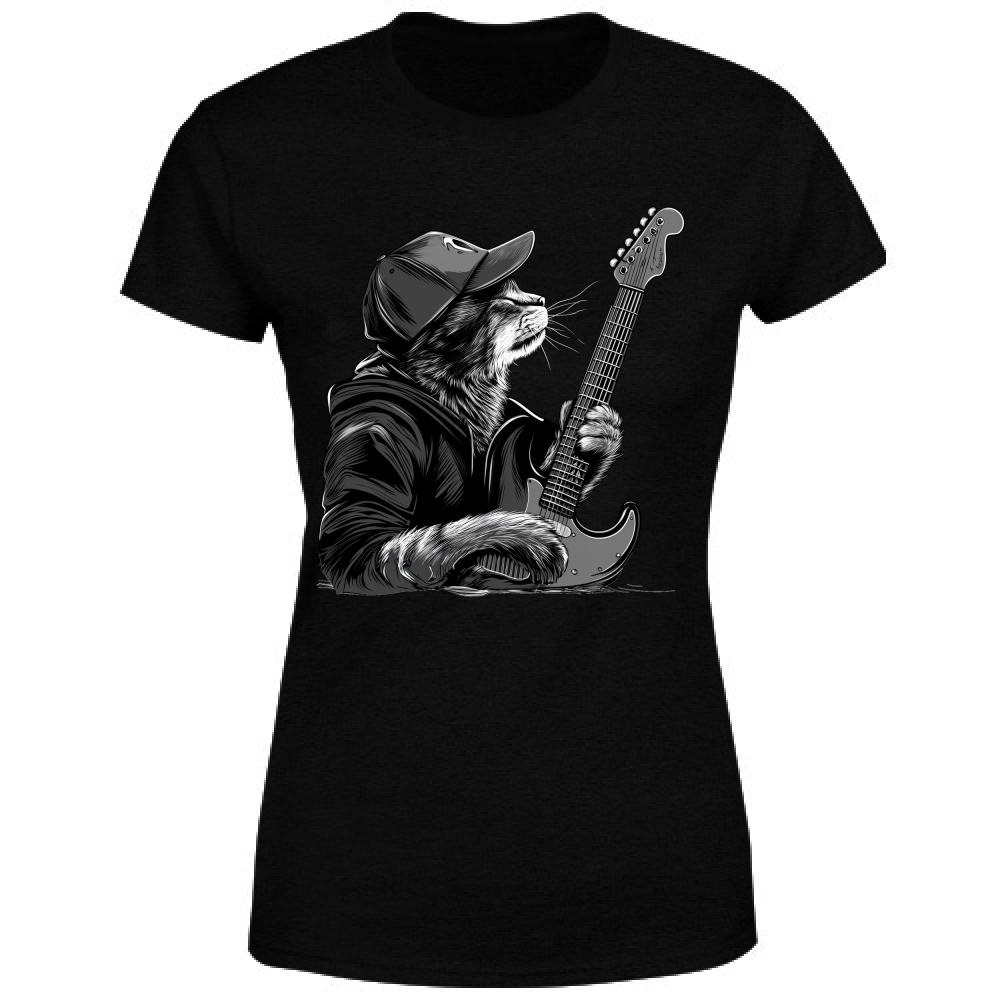 T-Shirt Donna Gatto Rock