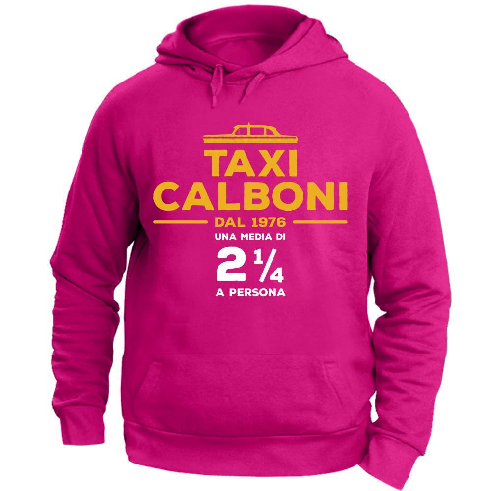 Felpa Unisex con Cappuccio Taxi Calboni