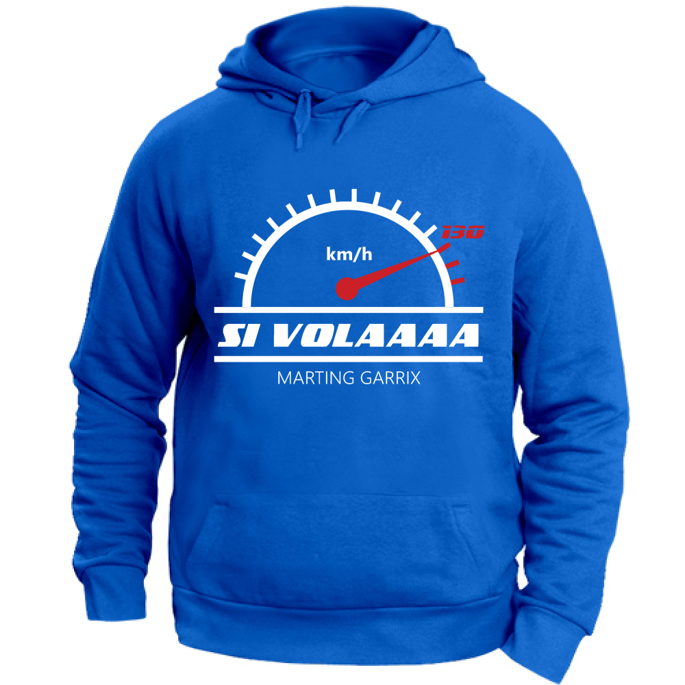 Felpa Unisex con Cappuccio Si vola