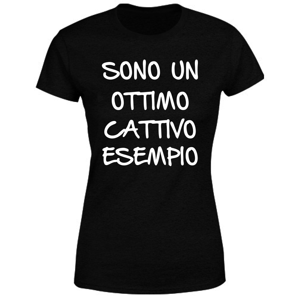 T-Shirt Donna Esempio - Scritte Divertenti