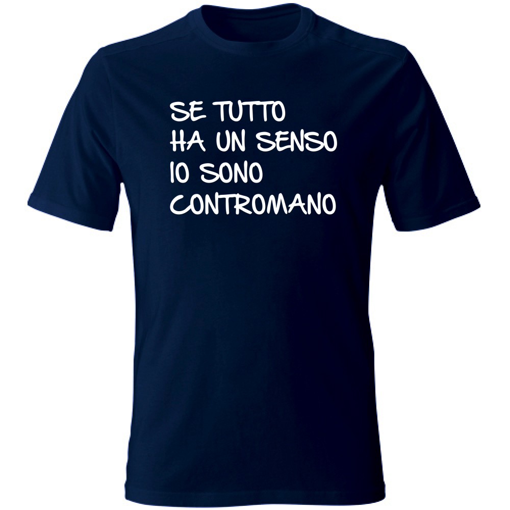 T-Shirt Unisex Contromano - Scritte Divertenti