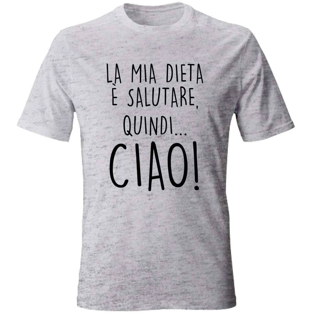 T-Shirt Unisex Salutare - Scritte Divertenti - Chiara