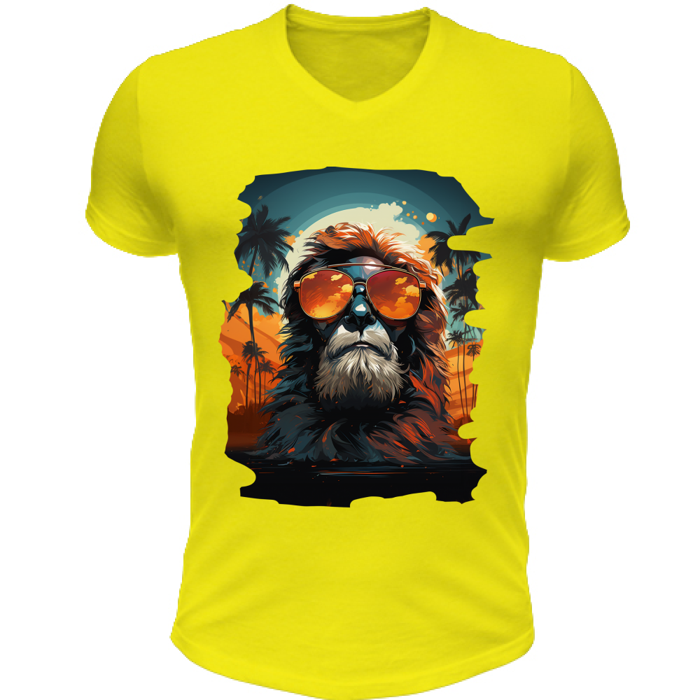 T-Shirt Unisex Scollo V Lion from Miami