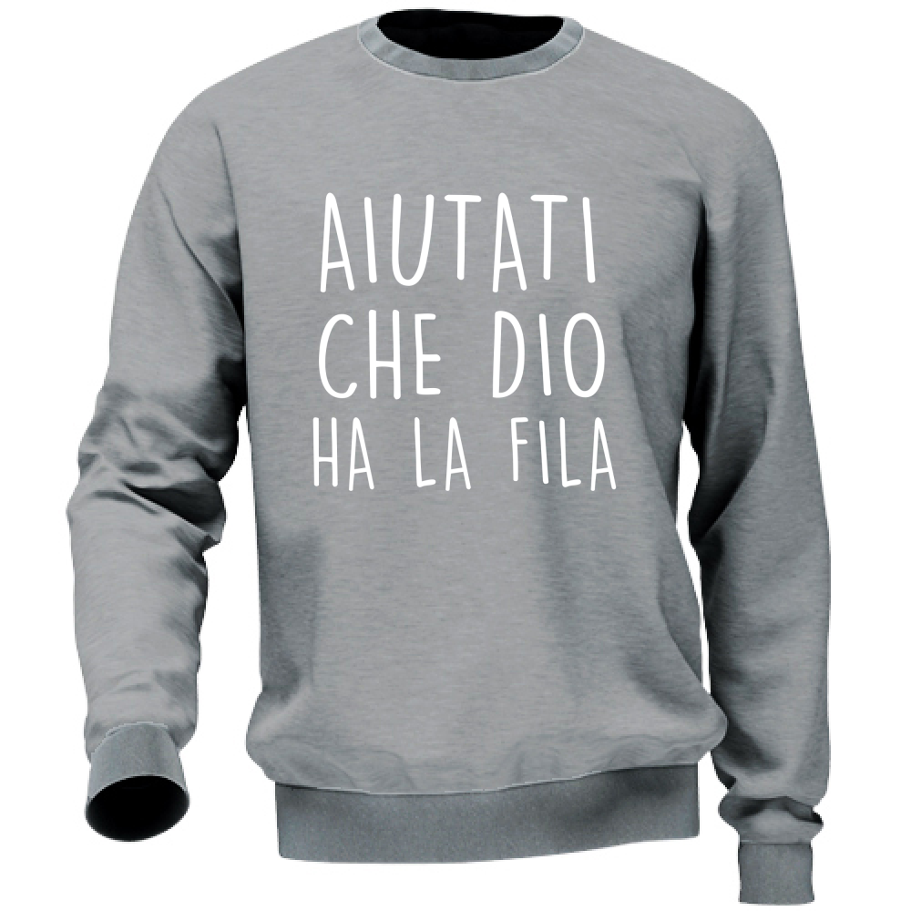 Felpa Unisex Aiutati - Scritte Divertenti