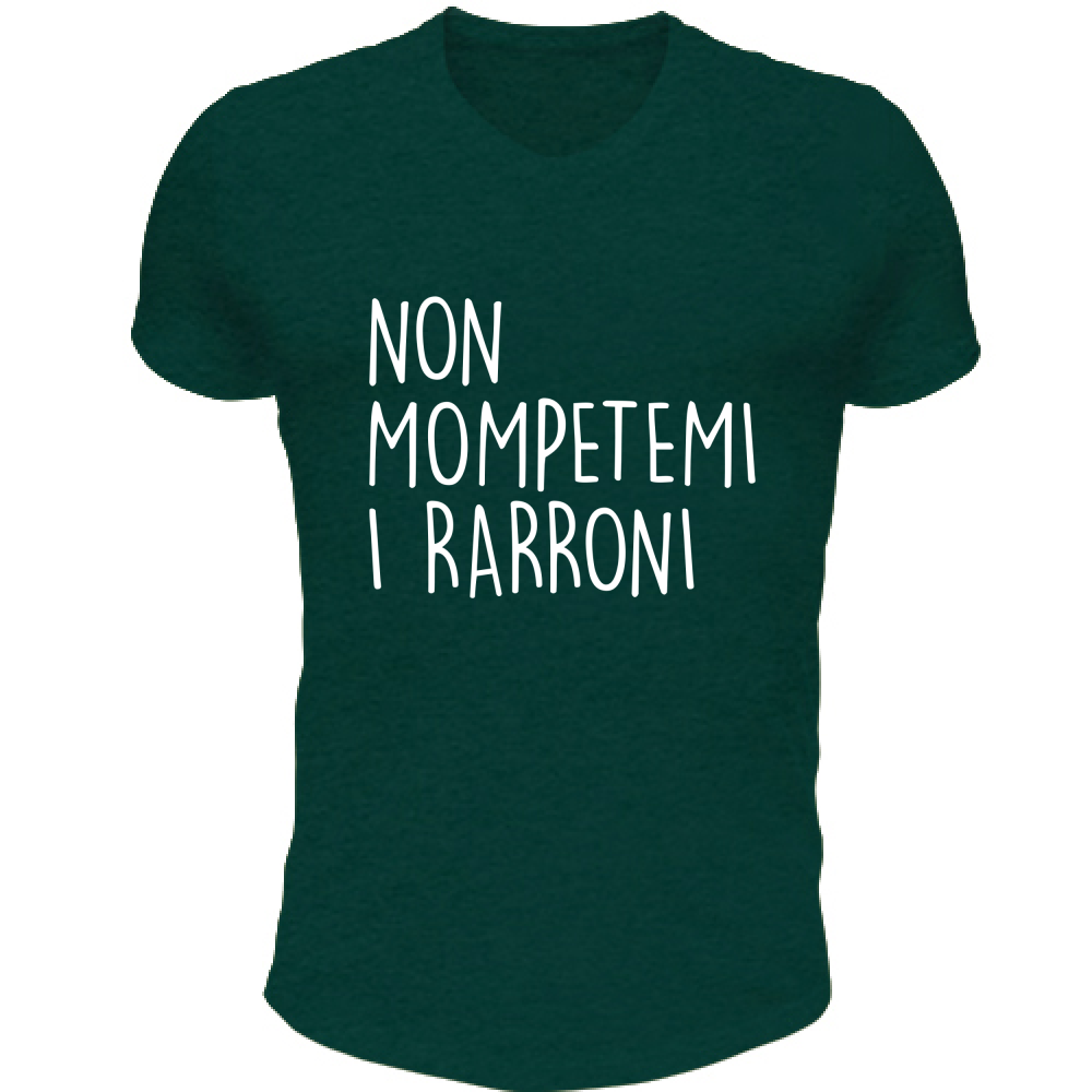 T-Shirt Unisex Scollo V Rarroni - Scritte Divertenti