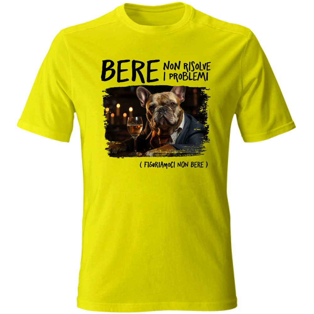 T-Shirt Unisex Bere - Scritte Divertenti - Chiara