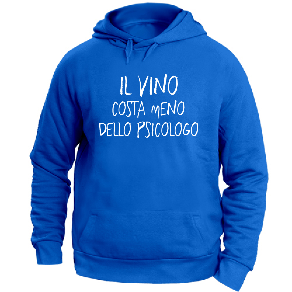 Felpa Unisex con Cappuccio Psicologo - Scritte Divertenti