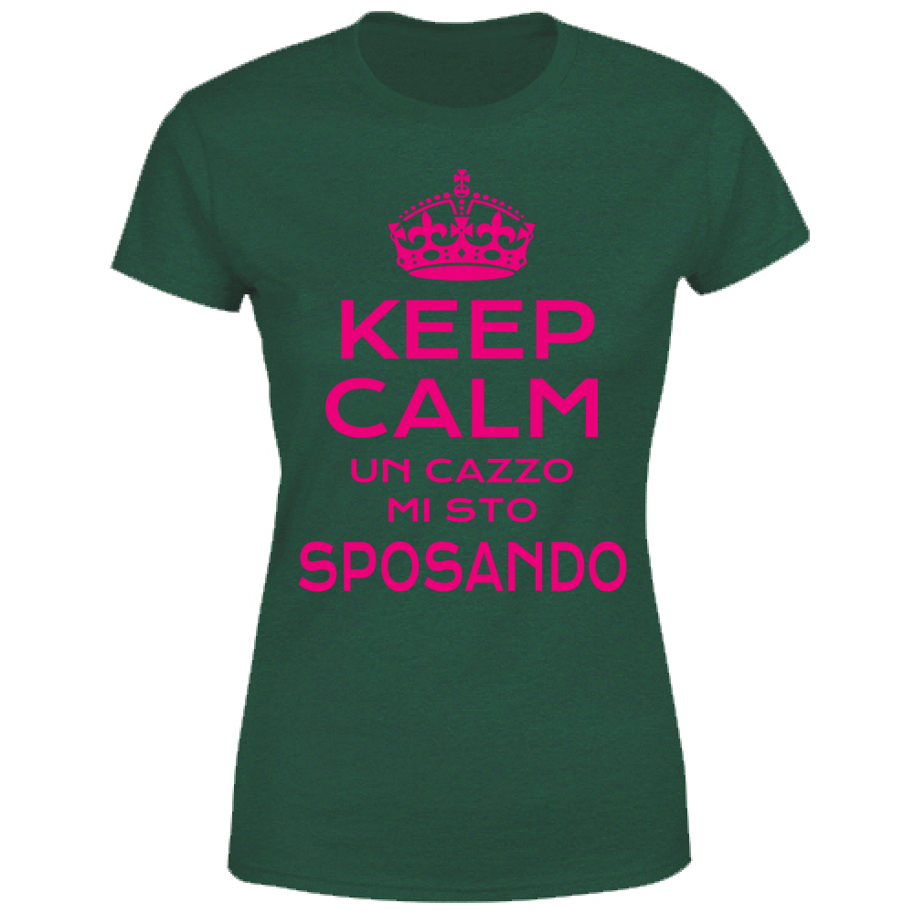 T-Shirt Donna Maglietta - Addio al Nubilato - KC un C - scura