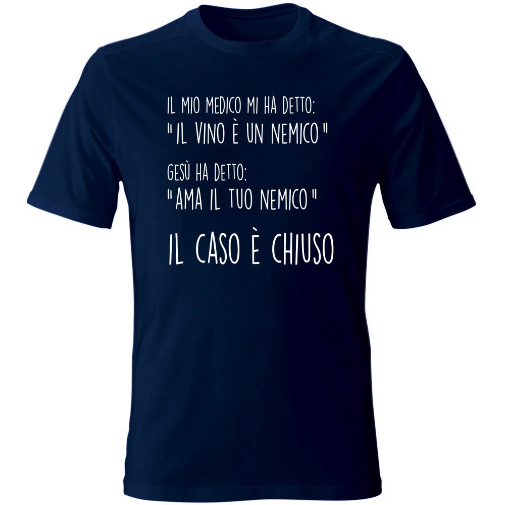 T-Shirt Unisex Il caso è chiuso - Scritte Divertenti