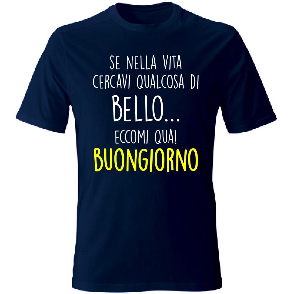 T-Shirt Unisex Qualcosa di bello - Scritte Divertenti