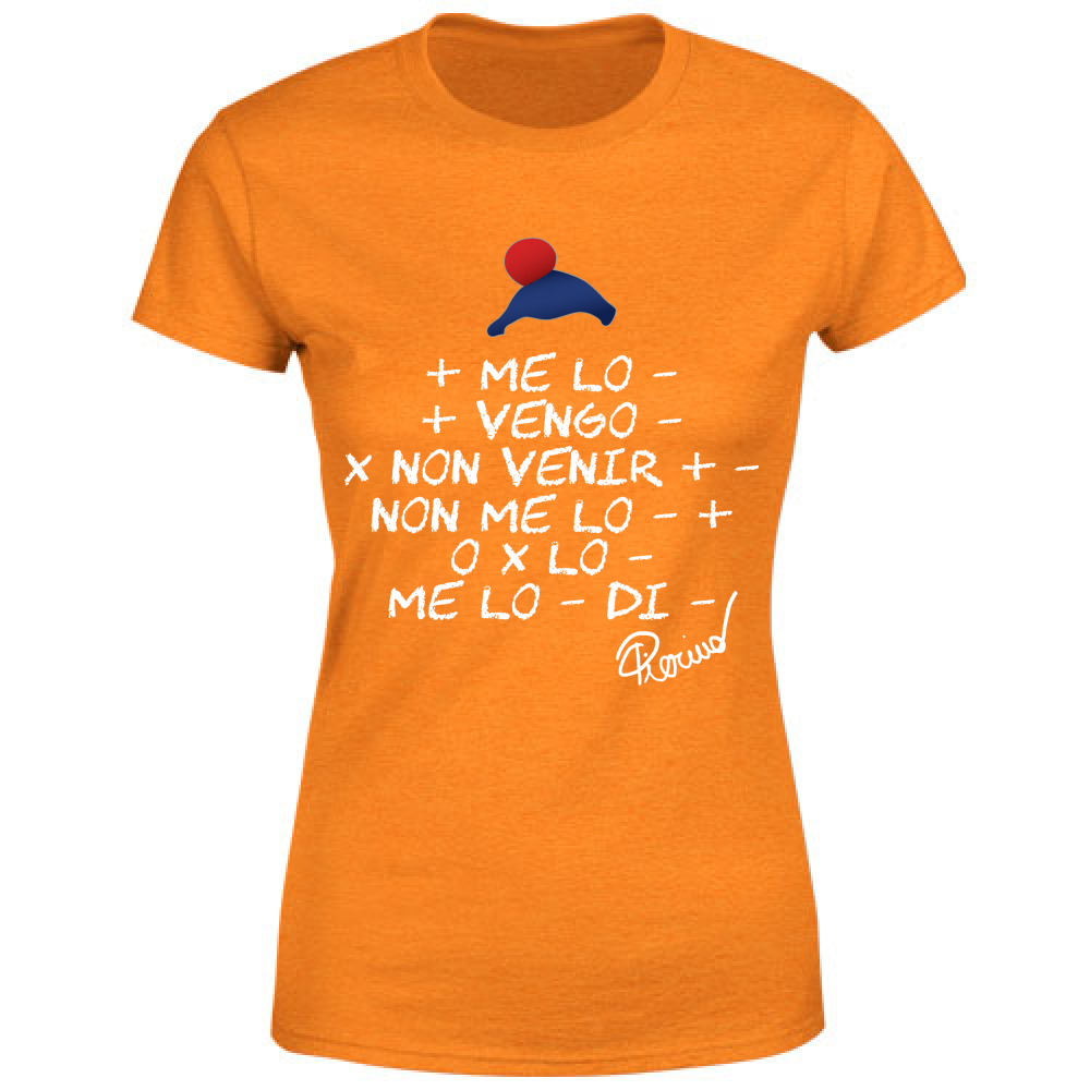 T-Shirt Donna Più melo meno