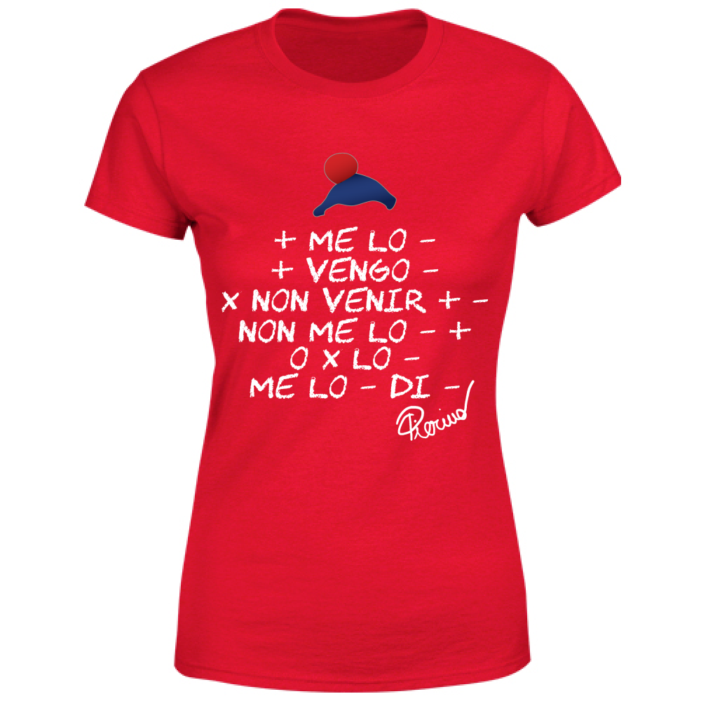 T-Shirt Donna Più melo meno