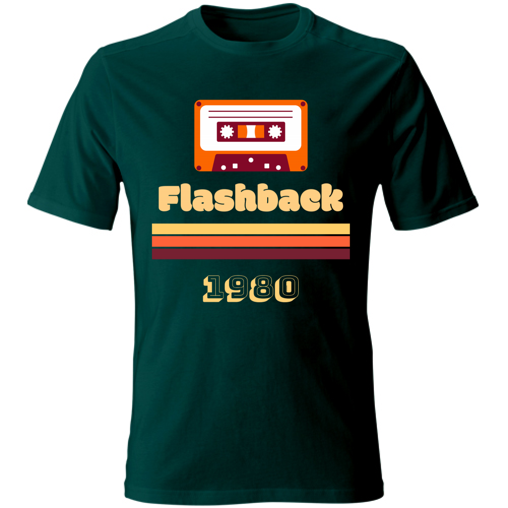 T-Shirt Unisex Flashback Retro - Personalizzabile