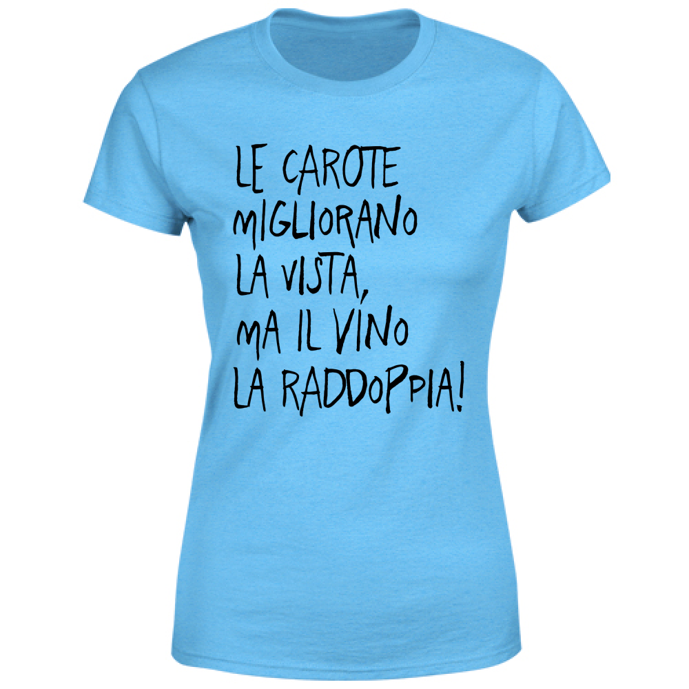 T-Shirt Donna Le carote - Scritte Divertenti - Chiara