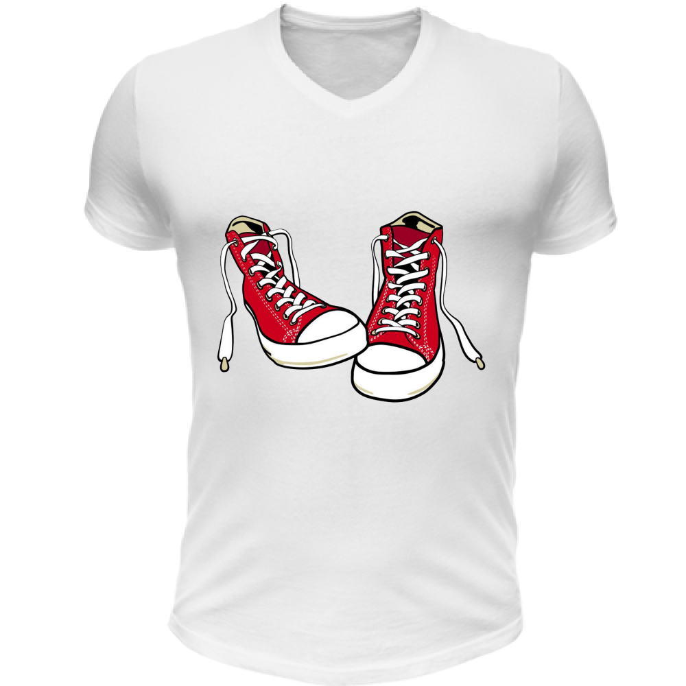 T-Shirt Unisex Scollo V Sneaker All