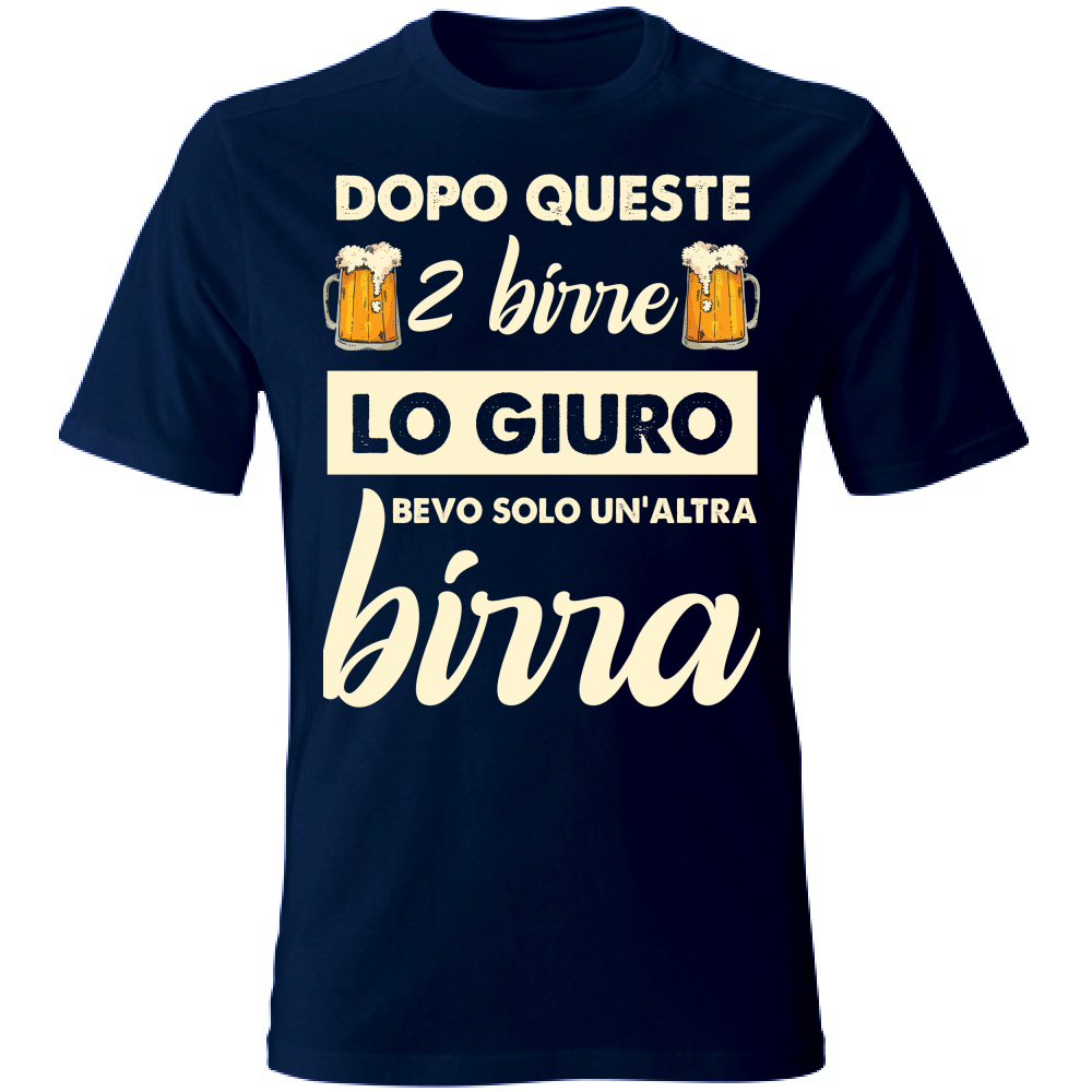 T-Shirt Unisex 2 birre + 1 birra