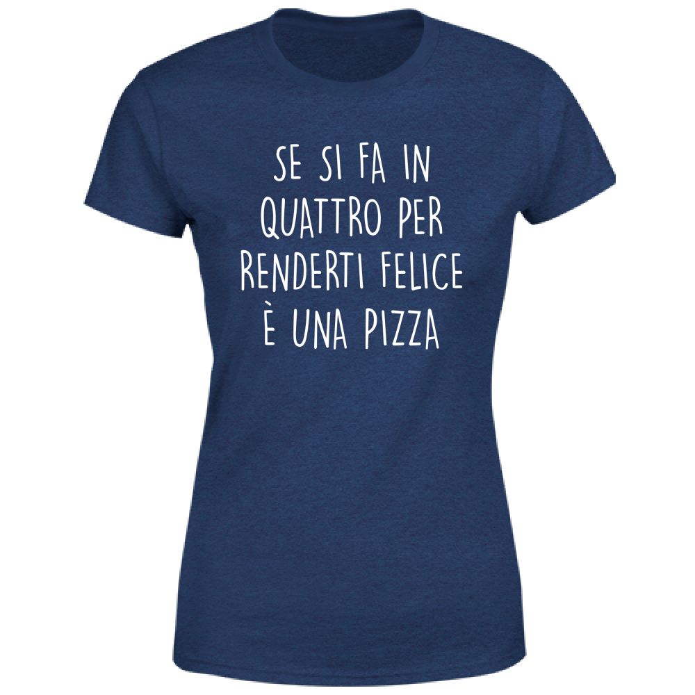 T-Shirt Donna Pizza - Scritte Divertenti