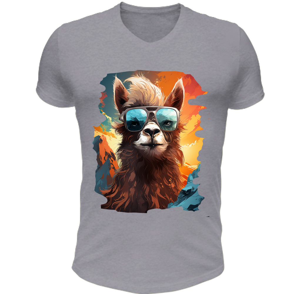 T-Shirt Unisex Scollo V Lama from Miami