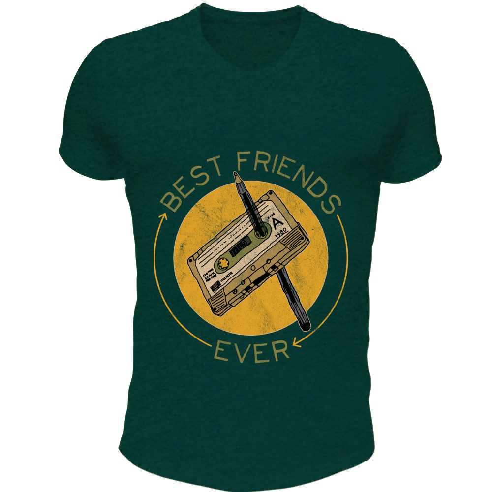 T-Shirt Unisex Scollo V Best Friends