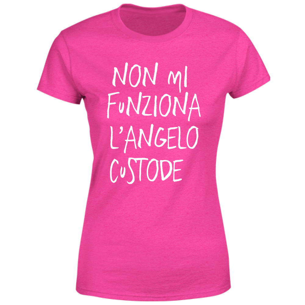 T-Shirt Donna Angelo custode - Scritte Divertenti