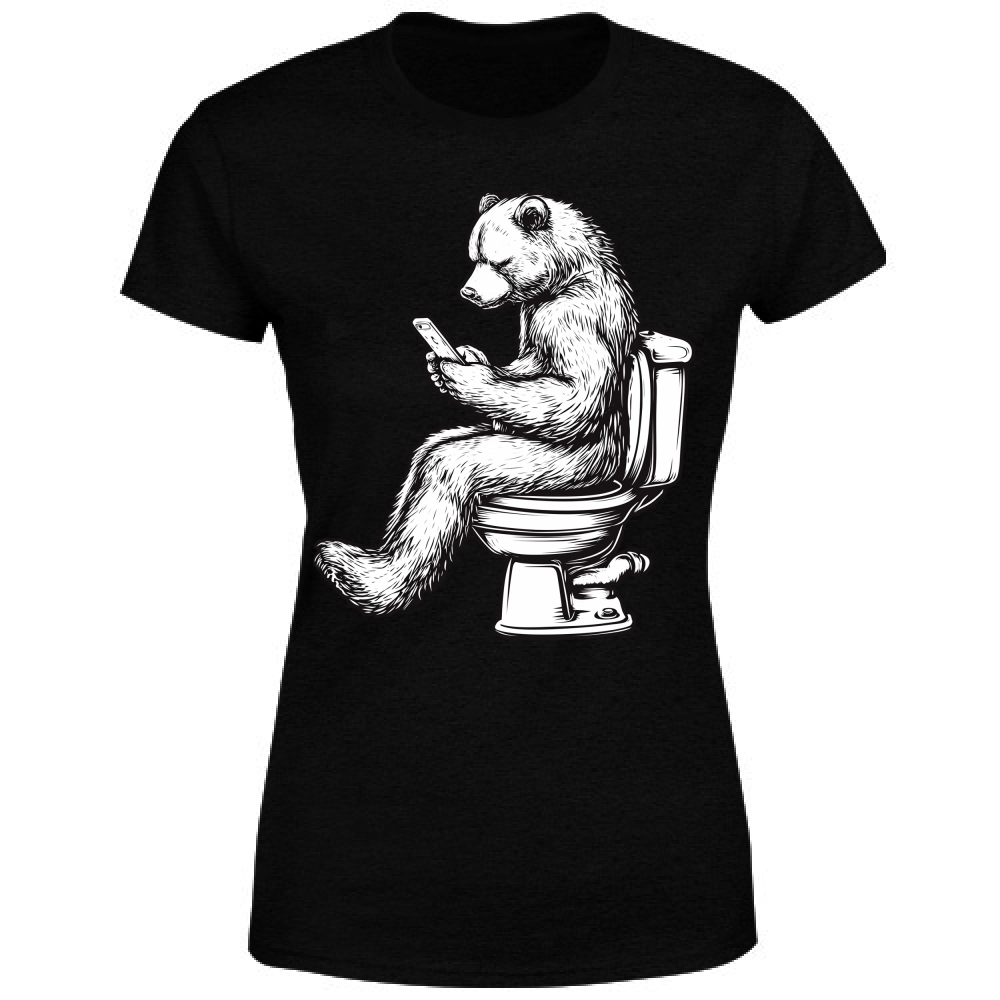 T-Shirt Donna Orso sul Wc