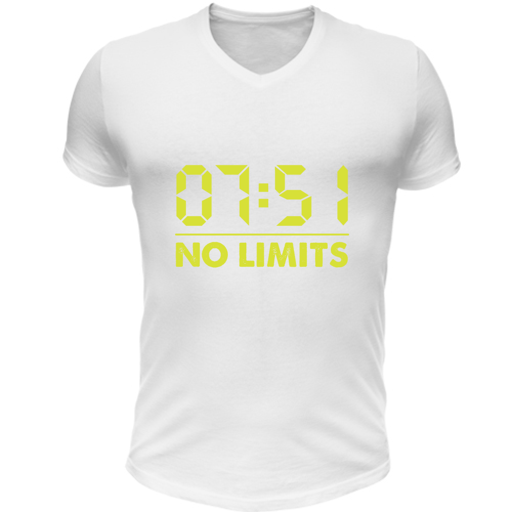 T-Shirt Unisex Scollo V 7:51 no limits