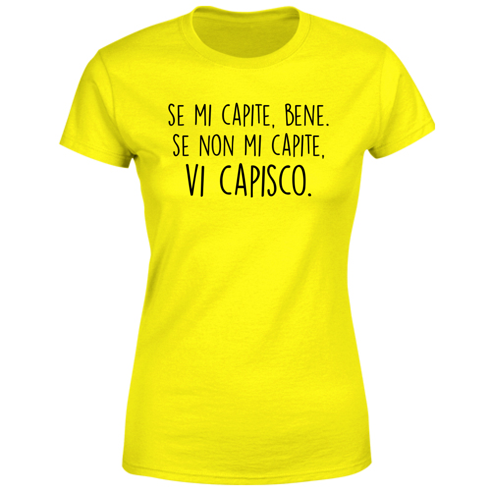 T-Shirt Donna Vi capisco - Scritte Divertenti - Chiara