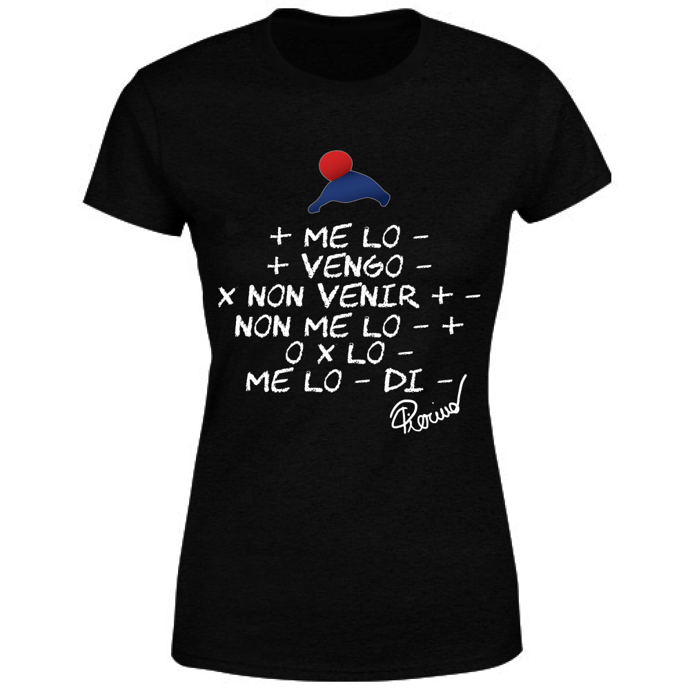 T-Shirt Donna Più melo meno