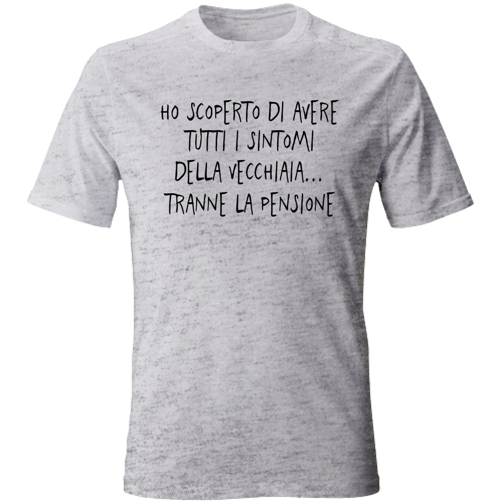 T-Shirt Unisex Pensione - Scritte Divertenti - Chiara