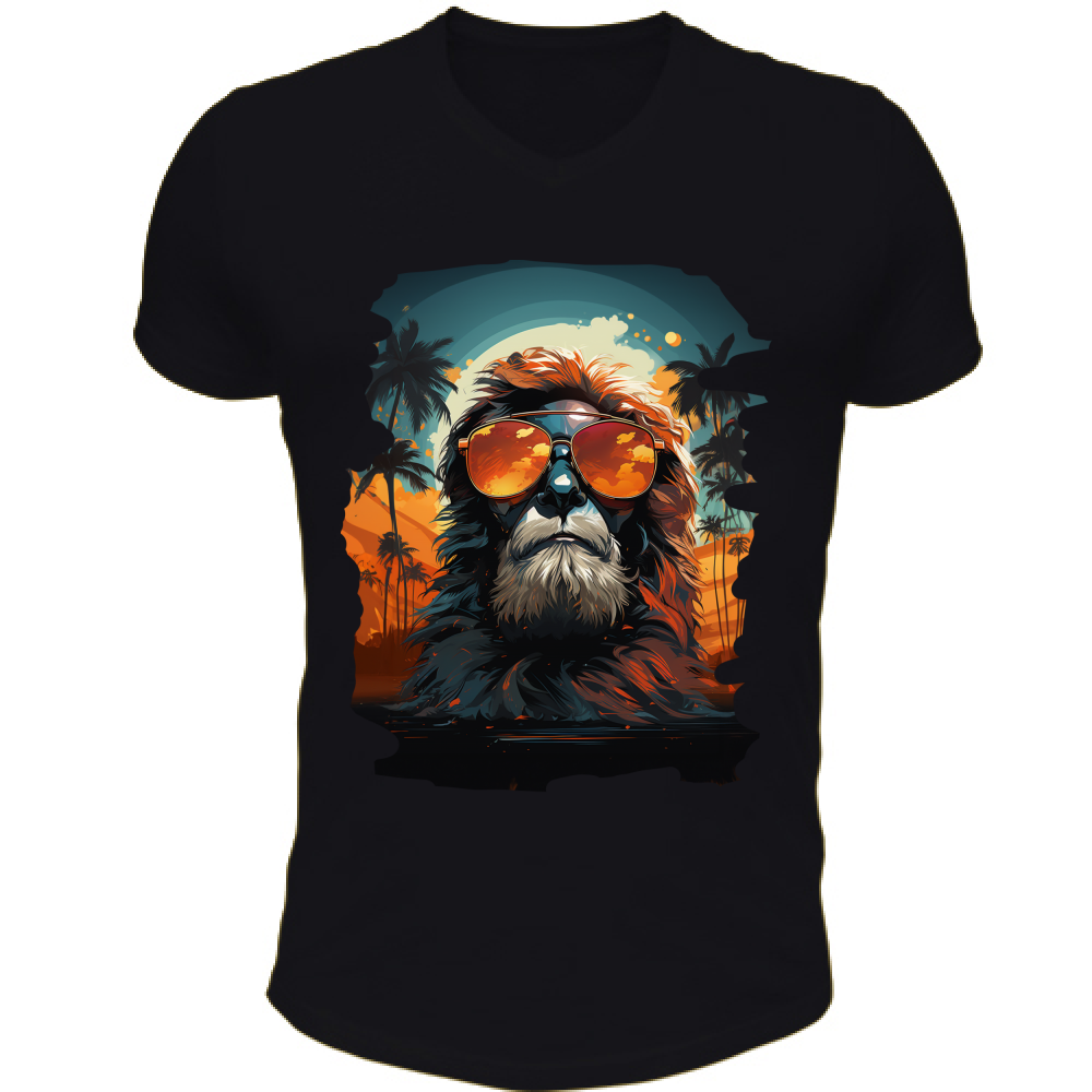 T-Shirt Unisex Scollo V Lion from Miami