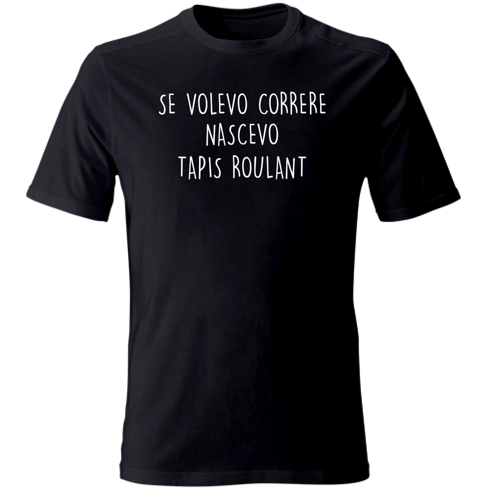 T-Shirt Unisex Tapis roulant - Scritte Divertenti