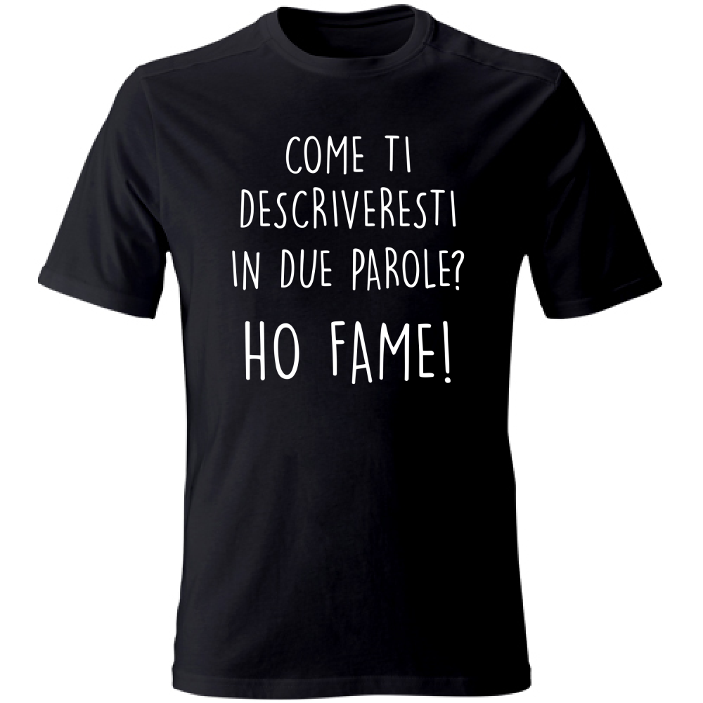 T-Shirt Unisex Due parole - Scritte Divertenti