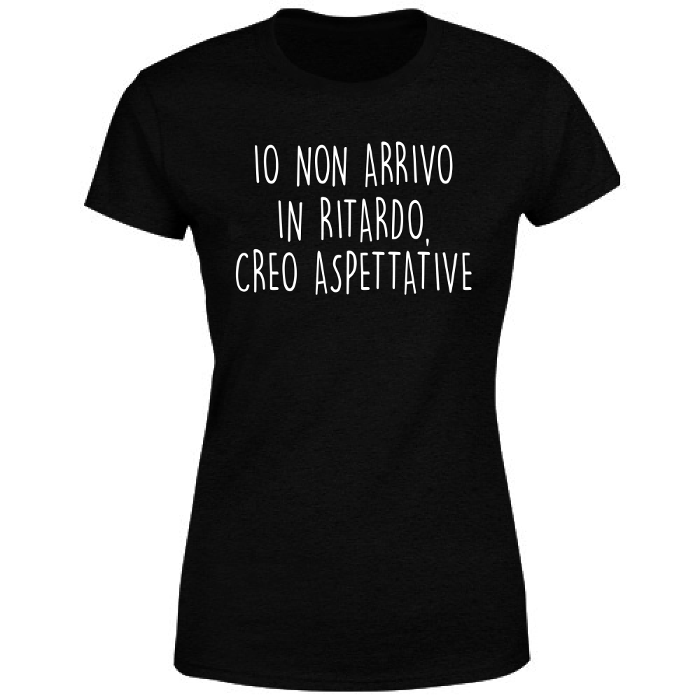 T-Shirt Donna Aspettative - Scritte Divertenti