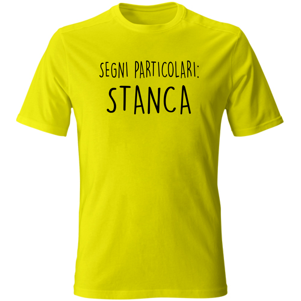 T-Shirt Unisex Segni particolari - Scritte Divertenti - Chiara