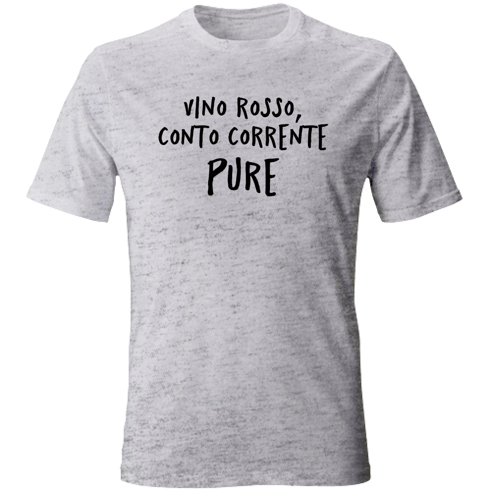 T-Shirt Unisex Conto corrente - Scritte Divertenti - Chiara