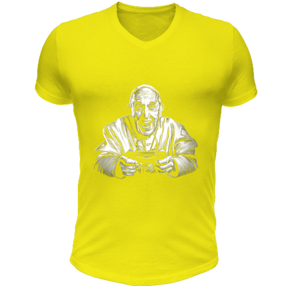 T-Shirt Unisex Scollo V Papa Gamer