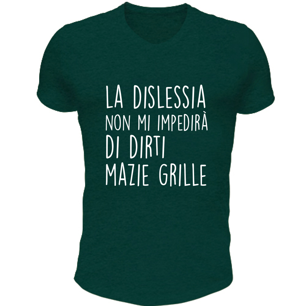 T-Shirt Unisex Scollo V Mazie Grille - Scritte Divertenti