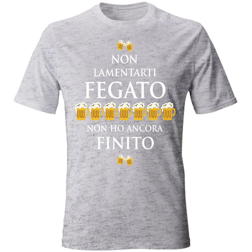 T-Shirt Unisex Fegato - Scritte Divertenti